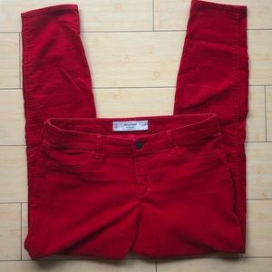 GUC Red Abercrombie cords